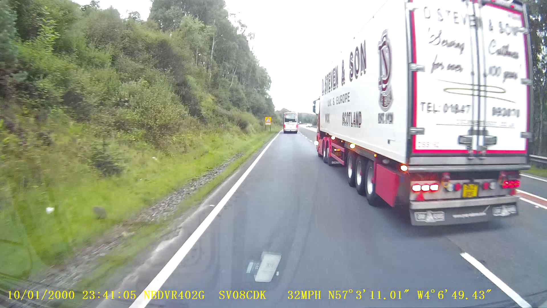 Bully-boy trucker on the A9